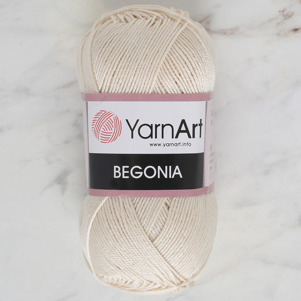 YarnArt Begonia 50gr Beyaz El Örgü İpi - 6194